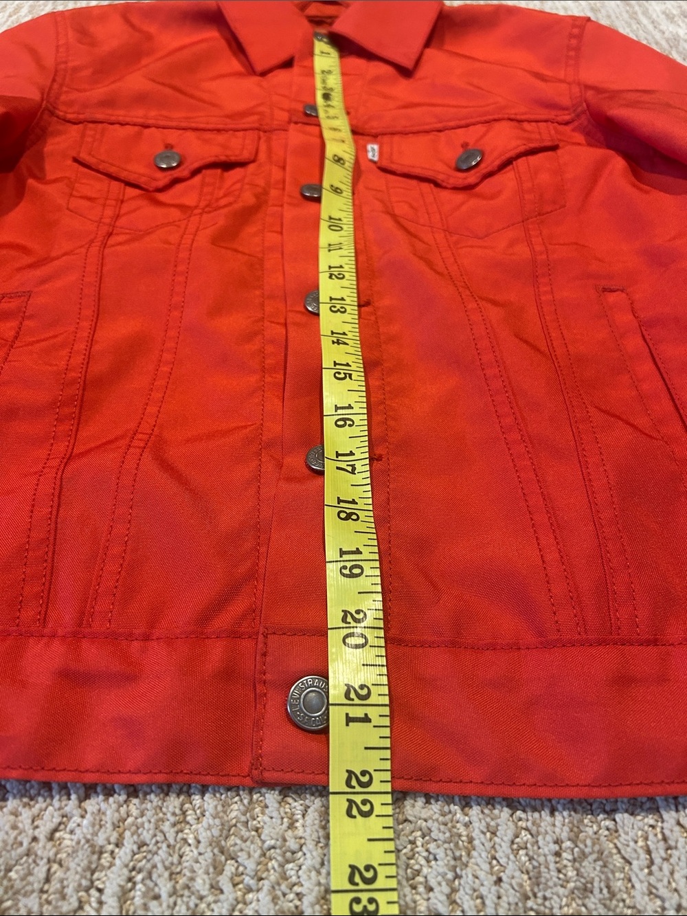 Levi's Red Button-Up polyester Jacket - Picture 3 of 8